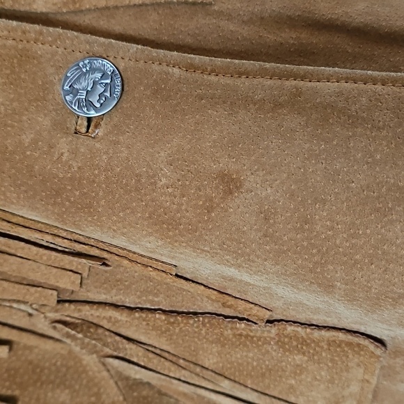 Vintage Cedar Suede leather fringe jacket Size Small - Picture 3 of 10